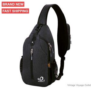 Water Resistant Crossbody Sling Backpack Daypack Travel Hiking Chest Bag